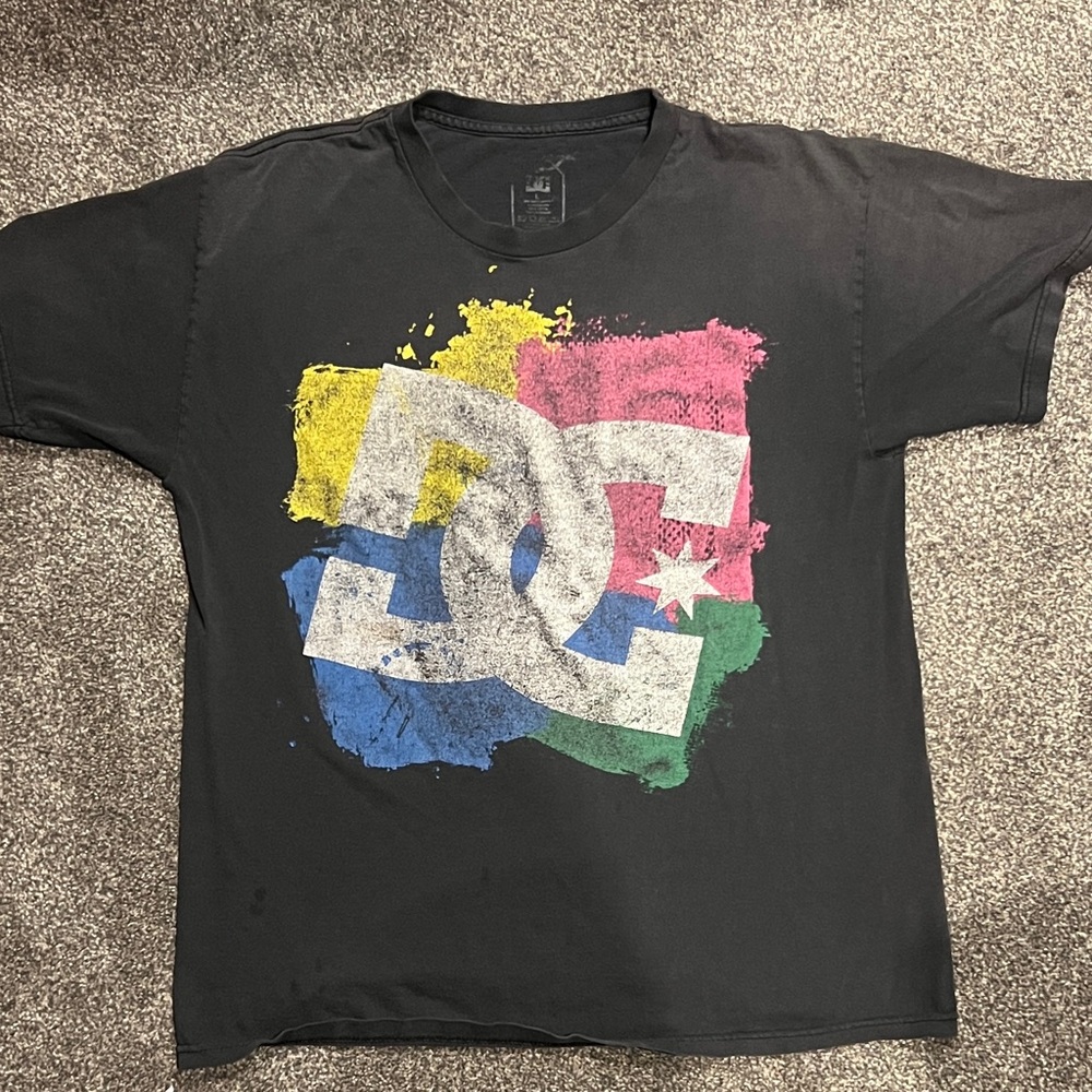 DC Men's Black Graphic T-Shirt